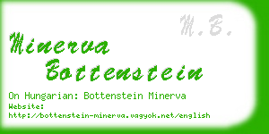 minerva bottenstein business card